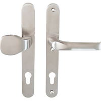 Schmalrahmen-LS edelstahlfärbig Knopf/Drücker rechts/links