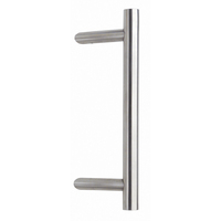 Stoßgriff Edelstahl satiniert Durchm. 30 mm Stütze schräg