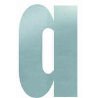 Buchstabe a Edelstahl