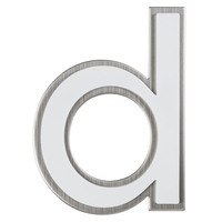 Nachtleuchtend Buchstabe d Edelstahl