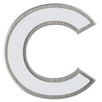 Nachtleuchtend Buchstabe c Edelstahl